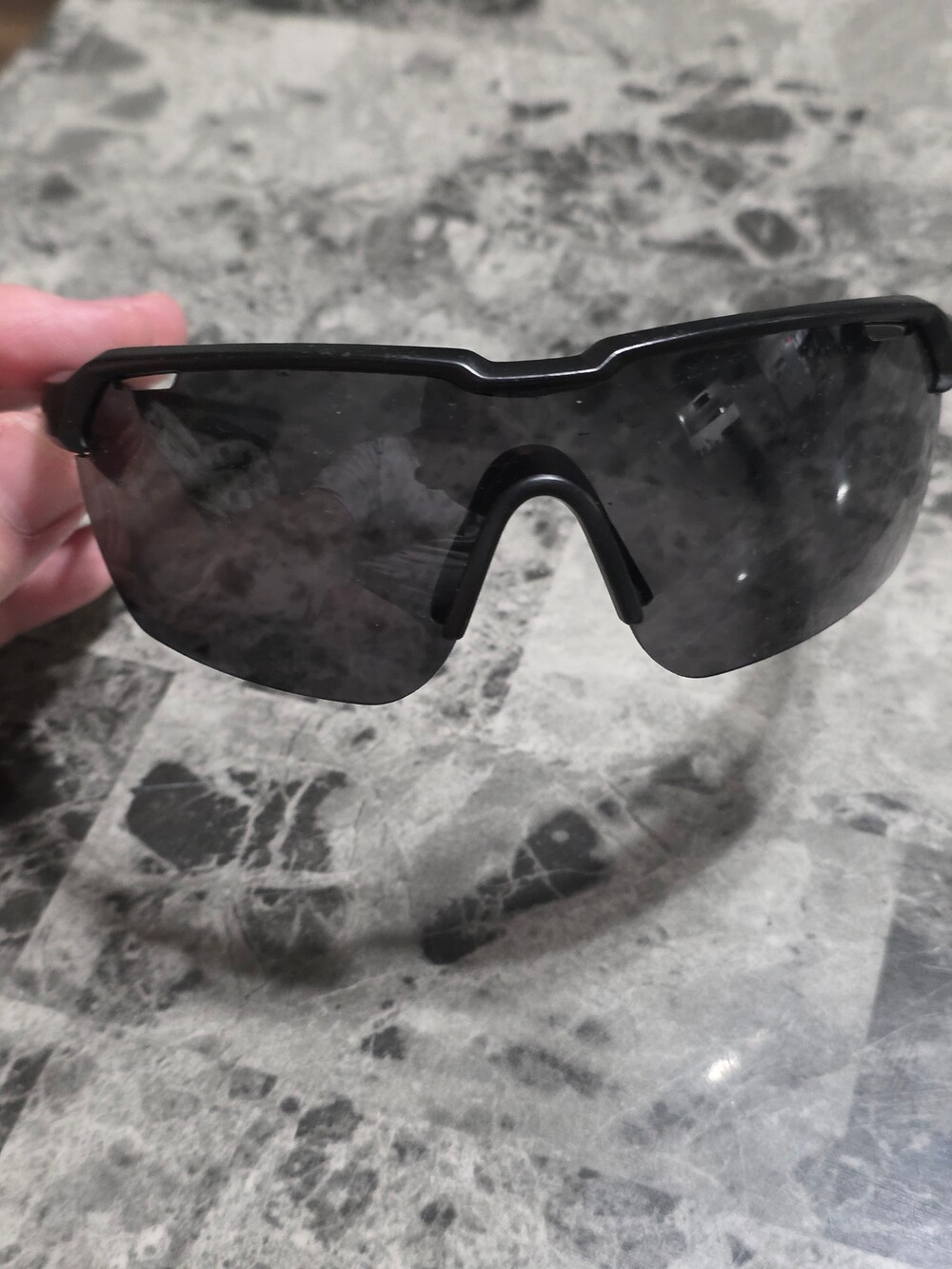 Pugs L2 Wraparound Sunglasses Black Dark Lenses